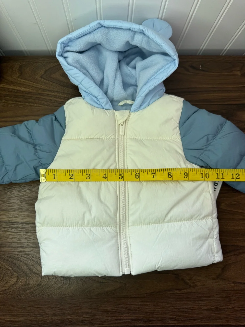 Old Navy Baby Winter Hooded Critter Puffer Jacket Water Resistant 0 to 3 Months